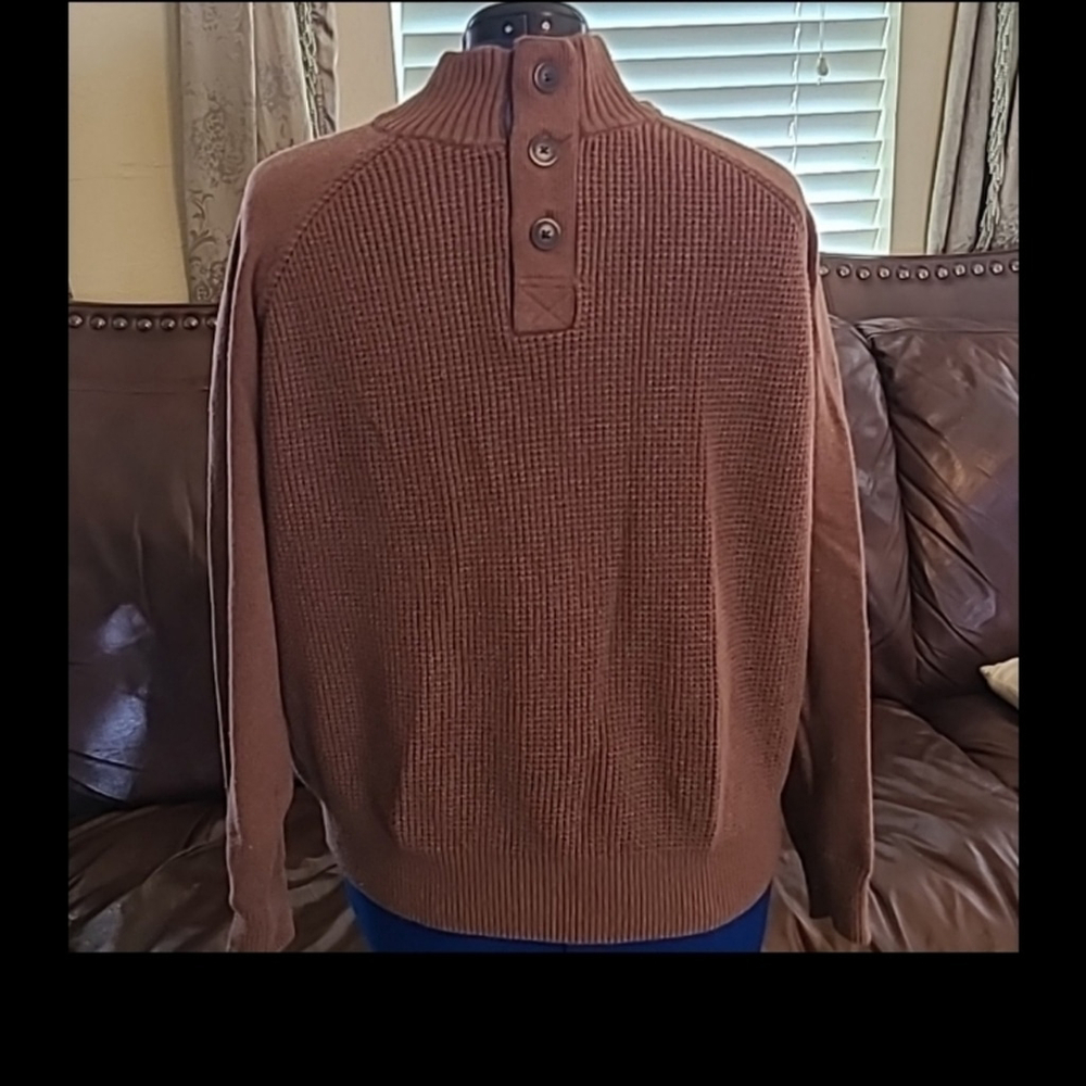 Weatherproof Vintage mock Neck multi knit sweater. Sz XL. (#733).